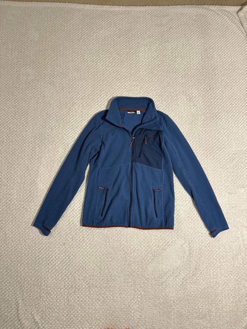 L.L. Bean Blue Men's Lightweight Zip Fleece Jacket